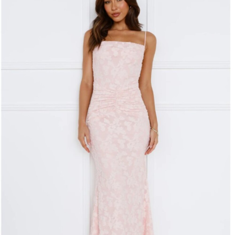 Hello Molly Pink Floral Maxi Dress-8 - Picture 14 of 15